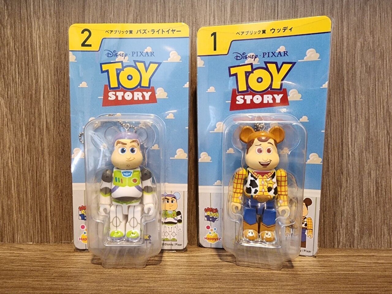 Bearbrick 100% Toy Story Woody Buzz Medicom Toy Be@rbrick Happy