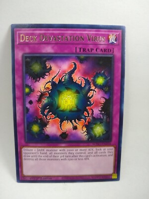 YU-GI-OH! Deck Devastation Virus. WISU-EN058. 1st Edition Rare Trap Card  TCG CCG | eBay
