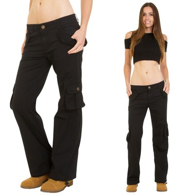 Black Cargo Pants 90s Y2K 00s style 