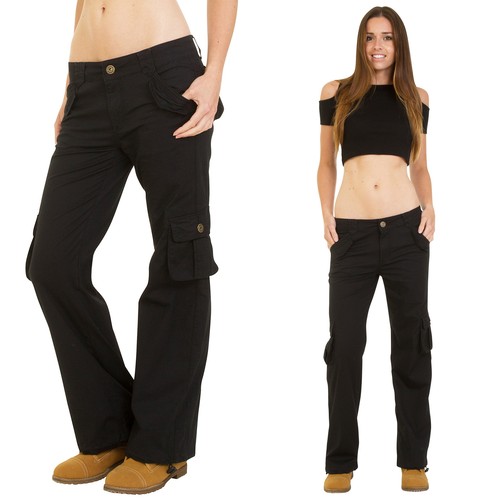 Black Cargo Pants 90s Y2K 00s style 