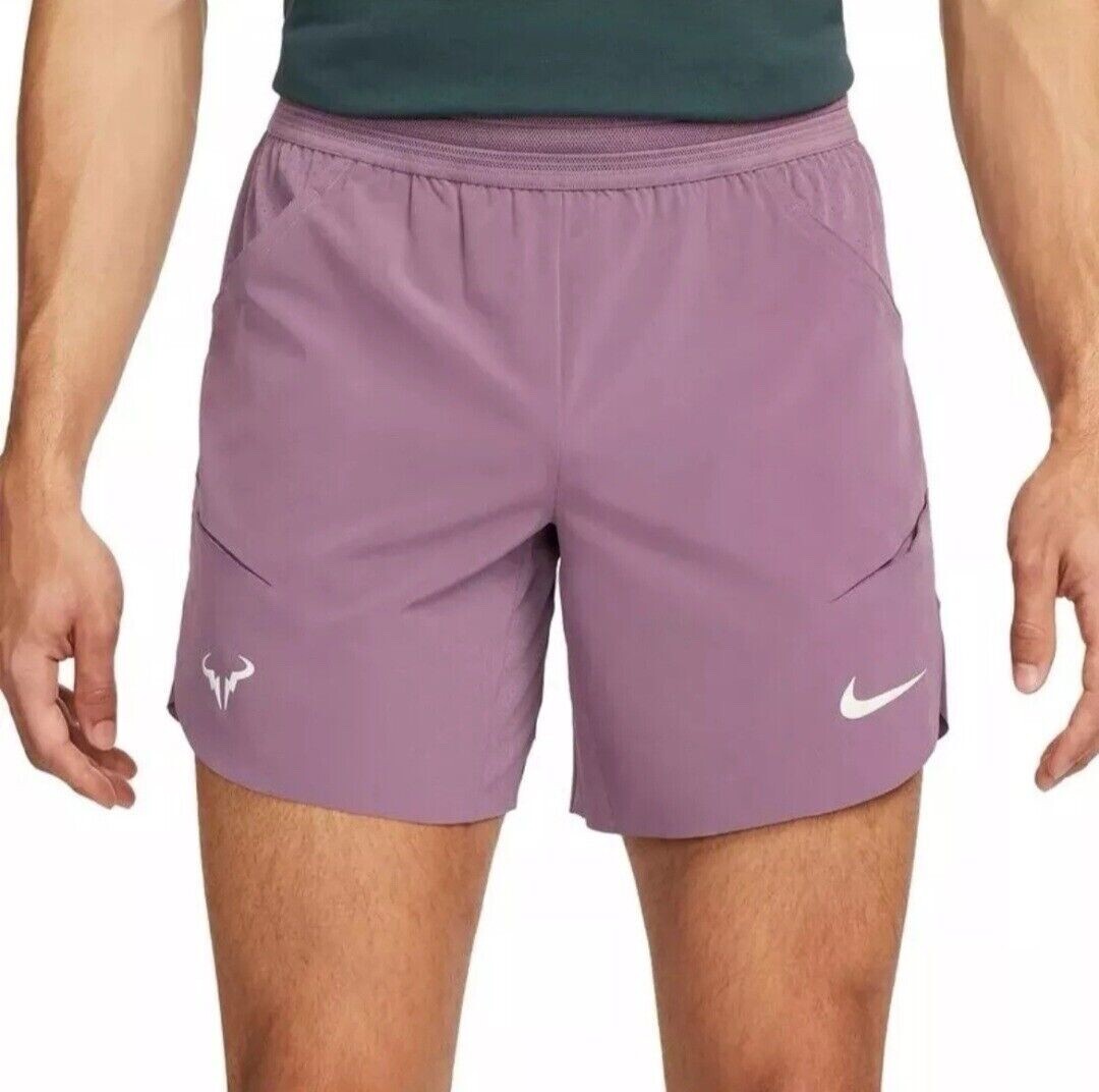 Nike Mens Sz XXL Court Dri-Fit ADV Rafa Nadal 7” Violet Tennis