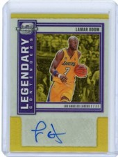 2020-21 Panini Contenders Optic Legendary Contenders Gold Auto Lamar Odom #10/10