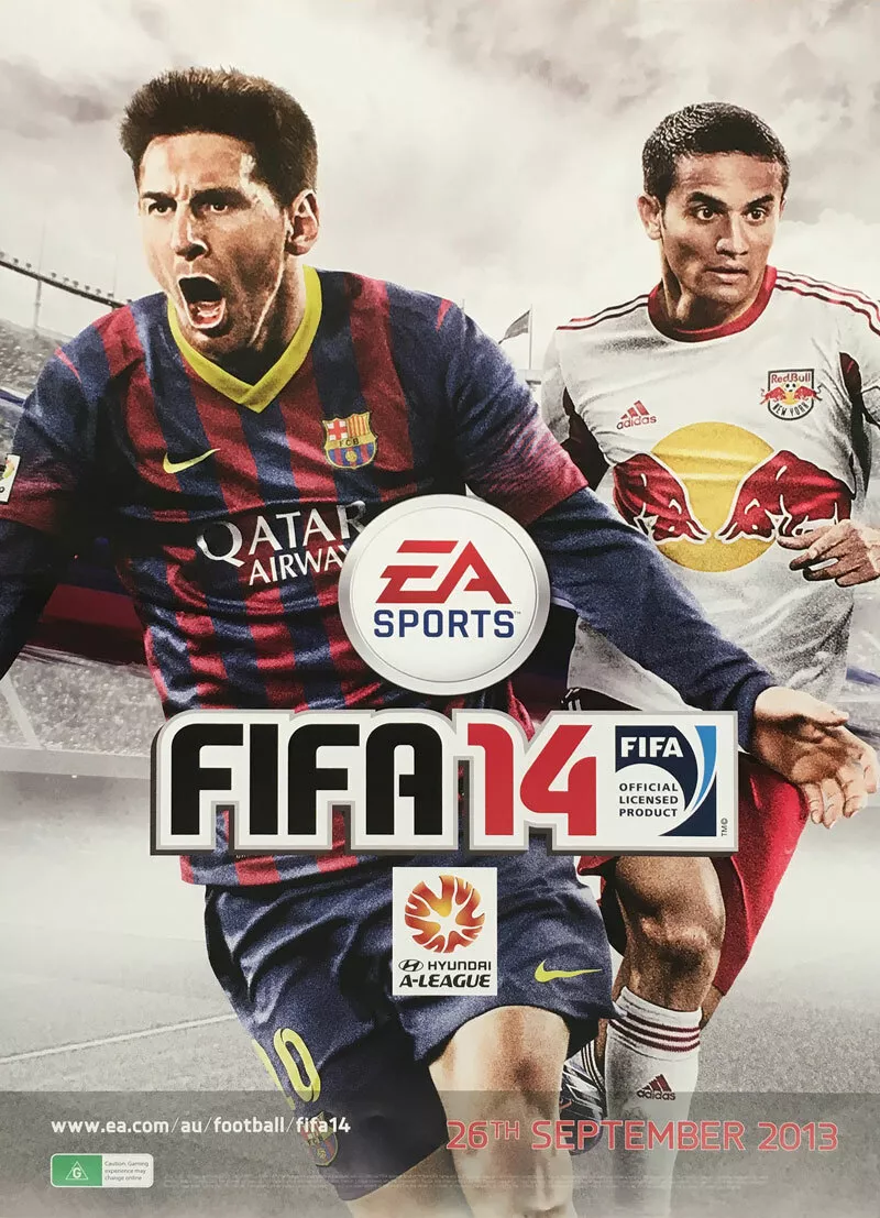 EA Sports: FIFA 14 POSTER 59x84cm NEW promo item Messi Cahill Soccer  Football | eBay