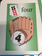 0-10 Number Count Learning Center- Math Mats  - Laminated Mats