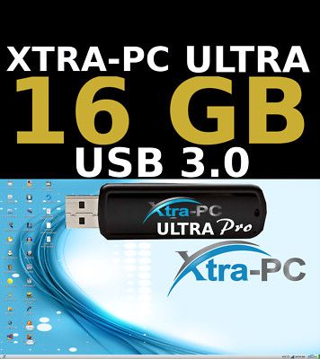 XTRA-PC ULTRA PRO 16 GB USB 3.0 PORTABLE OPERATING SYSTEM,MOVE BETWEEN COMPUTERS