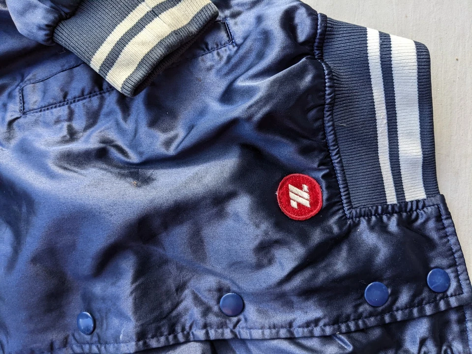 Zett Windbreaker Unisex medium Dark blue vintage 80's 90s Chalk Line jacket - Image 4 of 4