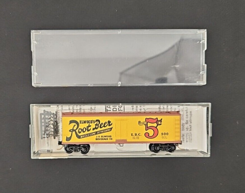 Kadee Micro-Trains 40' Doble Madera Frigorífico 49240 Eldwood's Root Beer EBC (NOSOTROS) | Zustand: Used
