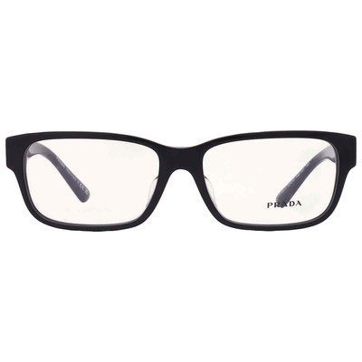 Prada Demo Rectangular Men's Eyeglasses PR 18ZVF 1AB1O1 57 PR 18ZVF 1AB1O1 57