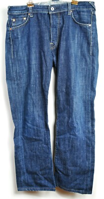 Vintage Evisu Jeans Button Fly Size 34x42 Mens Authentic | eBay