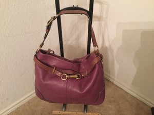 plum coach bag
