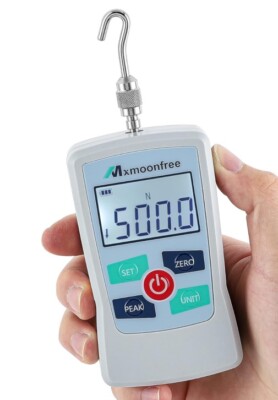 Mxmoonfree 500N Digital Force Push Pull Gauge Portable Meter (ZMF-500n). A2