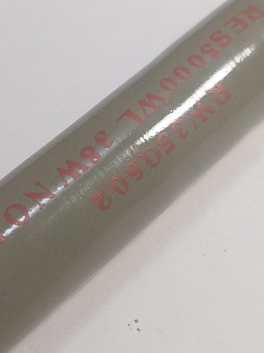 Ward Leonard Vetrious Resistenza di Potenza WW 5K Ohm 38 Watt Hollow Core RW35G502 Nuovo - Foto 3 di 6