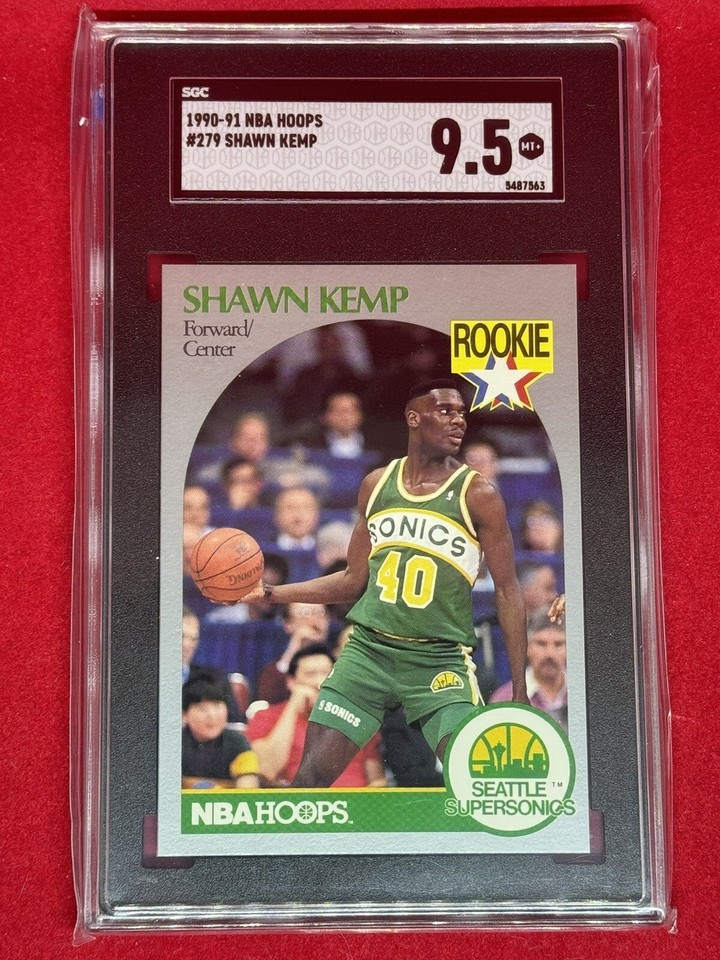 199091 NBA Hoops Shawn Kemp Rookie RC!🔥 SGC 9.5! 279 HOT! Sonic’s! eBay