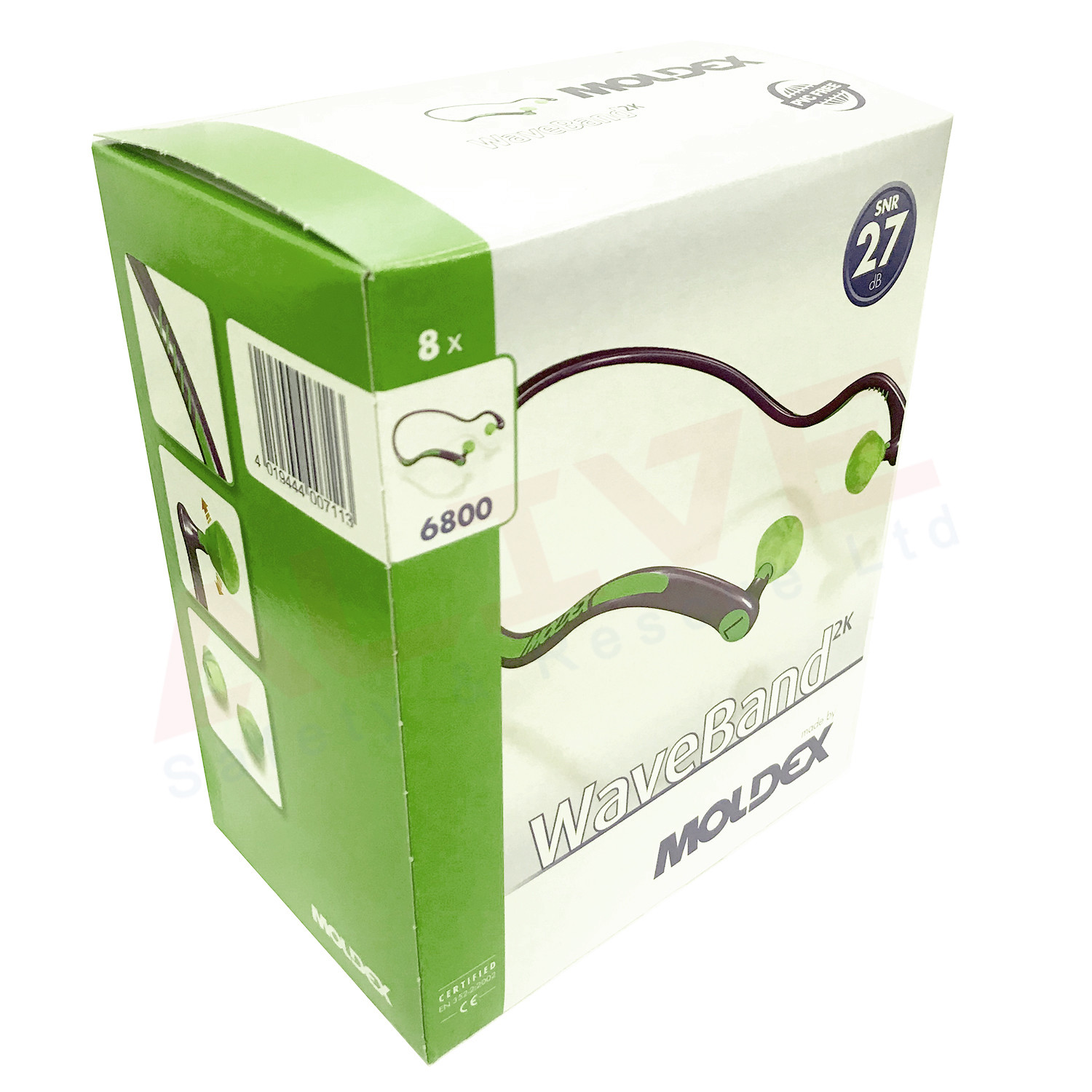 Tappi Per Dormire Moldex® M6810 Wave Band® Ear Protection SNR 27dB Foam Woofer - Foto 7