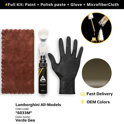Touch up Paint for Lamborghini Code: 6033M Verde Gea Professional Repair