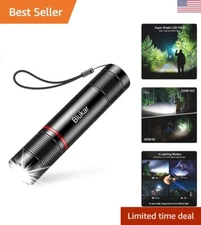 Portable Rechargeable Flashlight - 2000L High Lumens, Adjustable Light Modes