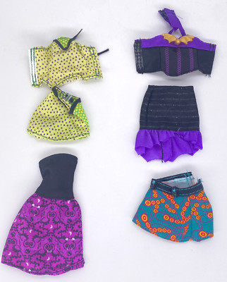 Monster High 6 pc Outfit Create A Monster Clothes Dragon Vampire Sea Monster CAM