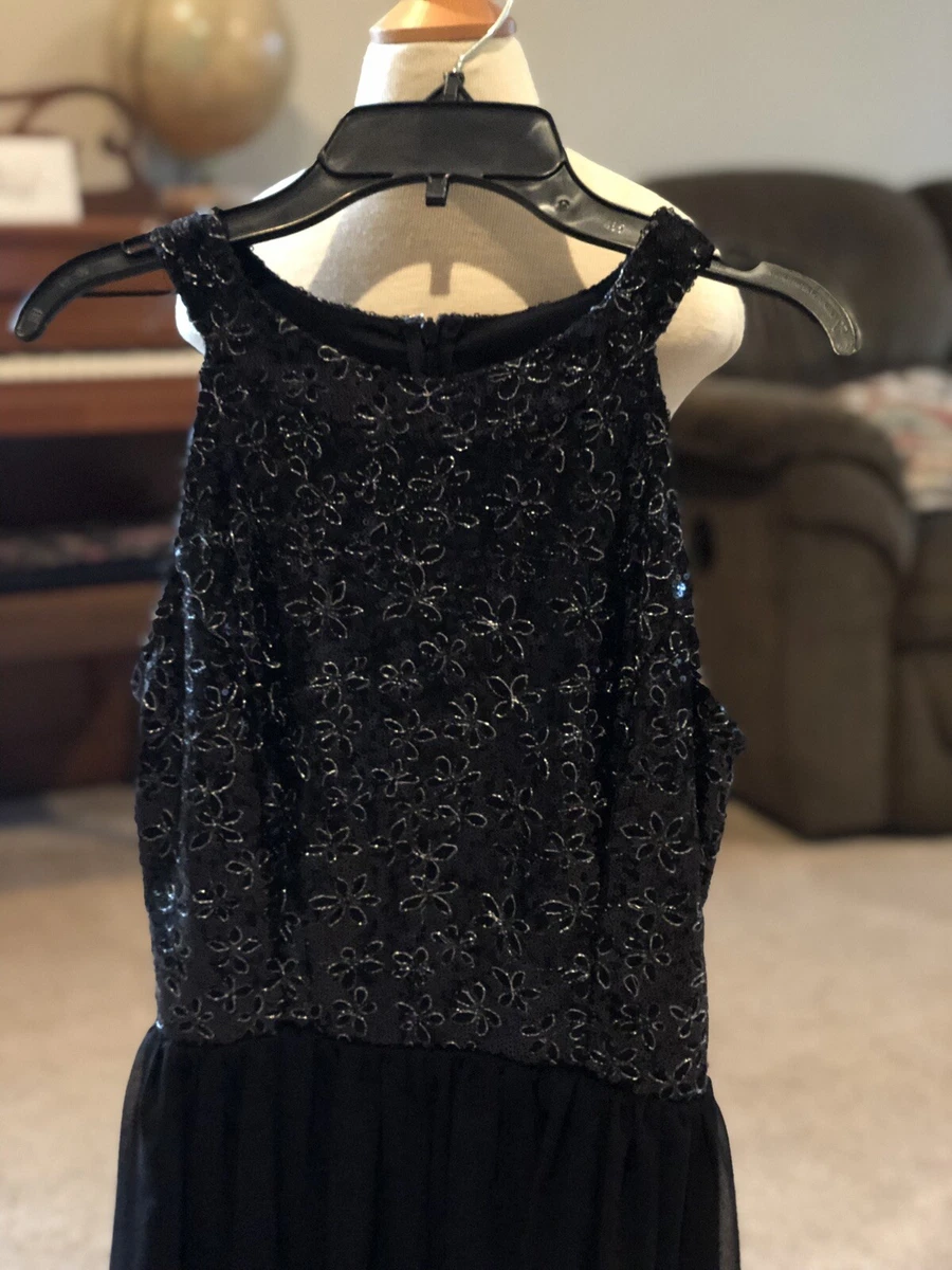 Fancy short black dress top