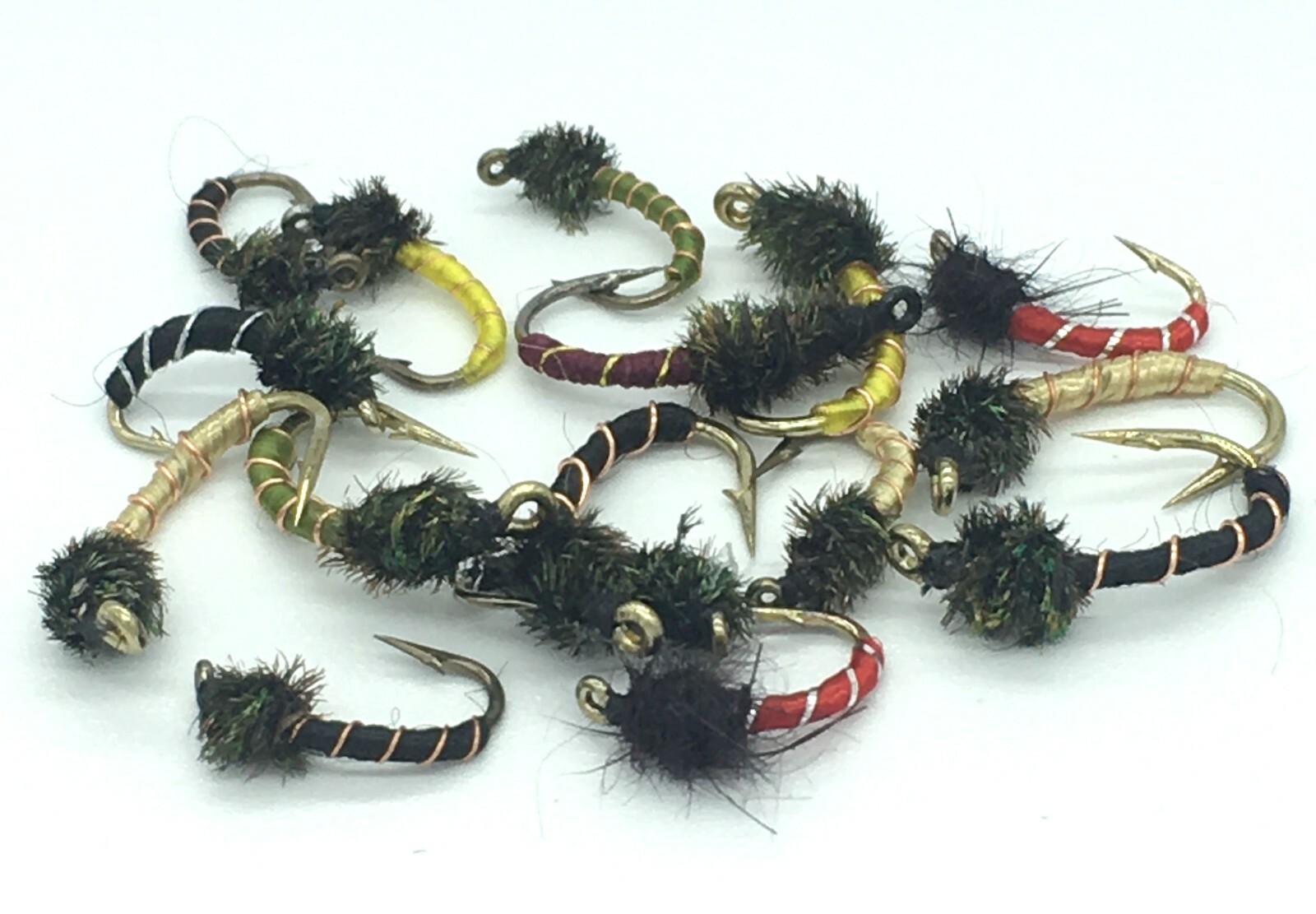 Fly Fishing Flies MIDGE selection 16 Quality Trout Fly Mixed sizes 10-14 #82