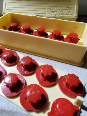 20 Vintage Deluxe Zigzag Sewing Machine Attachments Cams Original