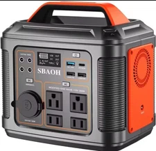 Portable Power Station, 300W 296Wh Solar Generator Quick Charge 100V AC/DC