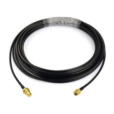 RP-SMA Male to RP-SMA Female Bulkhead Mount RG174 20ft Cable for Wifi Antenna
