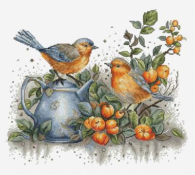 Song of The Birds BU5031L Luca-S Counted Cross-Stitch Kit