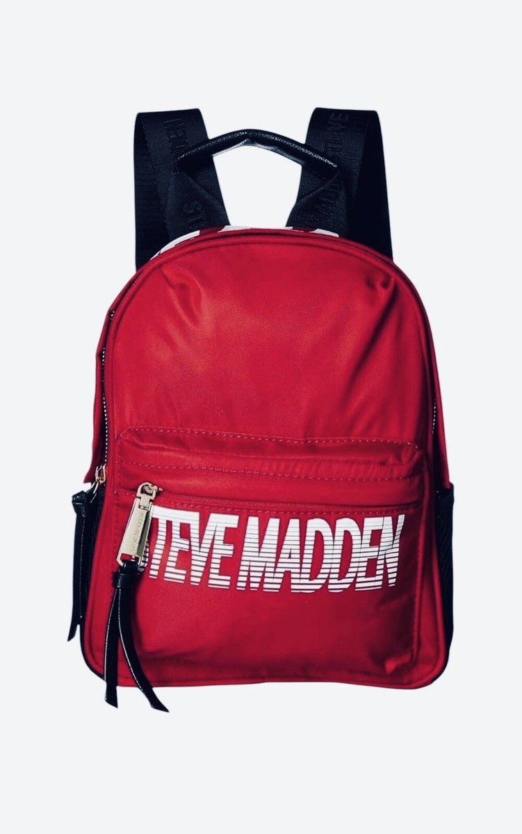 Steve Madden Red Mini Force Nylon Backpack Size Small Steve Madden Backpack Red Bags & Handbags for Women for sale  main image 4