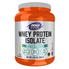 NOW FOODS Whey Protein Isolate Creamy Vanilla Powder 1.8 lbs.