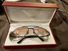 Cartier Tinted Gradient Aviator Sunglasses, Authentic w/ everything
