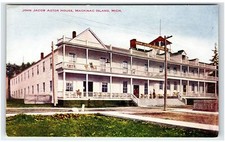 MACKINAC ISLAND, MI Postcard-  JOHN JACOB ASTOR HOUSE MICH