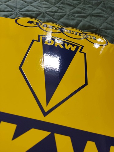DKW Dienst Auto Union Emailleschild Schild Emailschild 40 x 55 cm - Bild 6 von 15