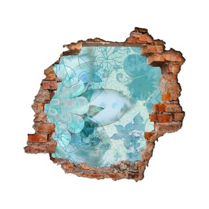 Wandbild Wandtattoo 3d Wandsticker Eisblume Abstrakt Natur Muster Blume Turkis Ebay