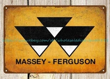 rustic barnyard tractor farm agricultural machinery tin sign