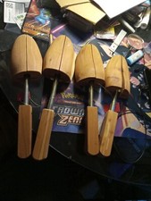 Cedar Wooden Shoe Stretcher Mens 1 Lrg And Medium and 1 Medium Pair Unbranded