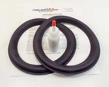 Burhoe Acoustics Red White Green 8" Refoam Kit - Speaker Foam Repair