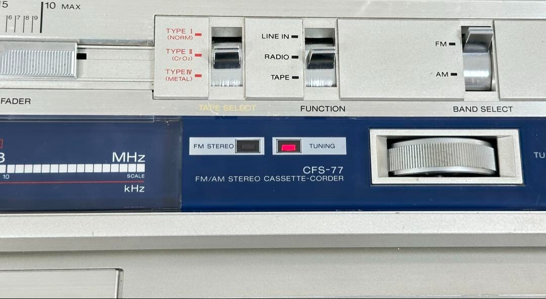 Sony CFS-77ラジカセ Sony CFS-77 Vintage Boombox - YouTube
