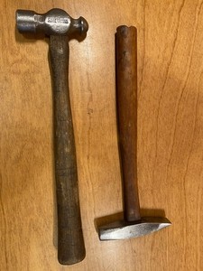 Vintage Hammers, CRAFTSMAN BALL PEIN 8 oz #38463 -M- Old Logo & CROSS PEIN Rivet