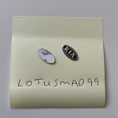2x Kia 17mm x 8,5mm Logo Aufkleber Badges Emblem für Auto Fernbedienung Schlüsselanhänger
