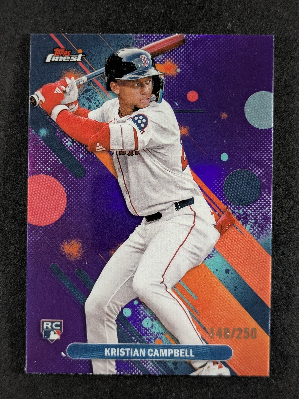 2025 Topps Finest KRISTIAN CAMPBELL 148/250 RC Purple Refractor Common #98