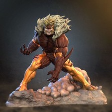 Sabretooth Resin Sculpture Statue Model Kit  ...