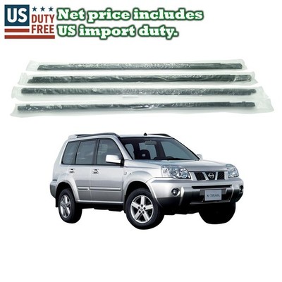 Front and Rear Door Moulding Outer Set Fit Nissan X-Trail T30 PNT30 NT30 5-Doors