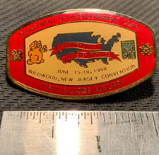 Rare Vintage Garfield the Cat 1988 V.F.W. Pin N.J. Encampment Corp.