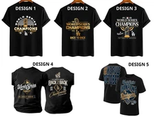 LA Dodgers World Series Champions Back To Back 2024-2025 T-Shirt FAST SHIPPING