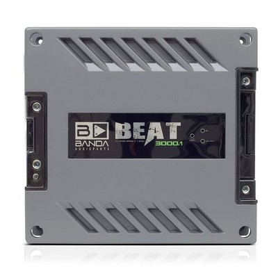 Banda 1-Channel Vehicle Audio Amplifier - 3000 Watts High-Powered Mono Bass...