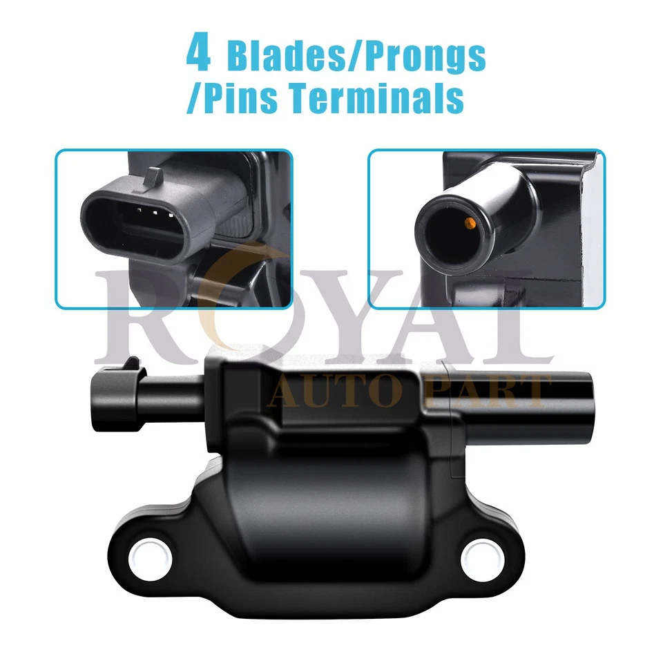 UF413 Ignition Coil & AcDelco Spark Plug & Wire for Chevy Silverado GMC Sierra - Image 3 of 4