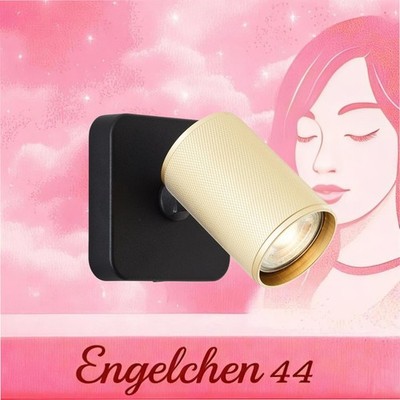 Lampe Brilliant Marty LED Wandlampe Spot schwarz Gold Alu 1x GU10 5W Leuchte