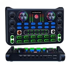 Sound Card English Professional Sound Cards Audio Mixer For Karaoke Broadcast