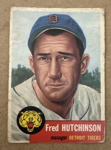 Fred Hutchinson #72 1953 Topps card