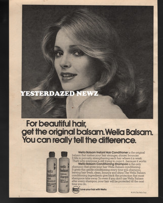 1974 Print Ad for Wella Balsam Hair Conditioner & Shampoo